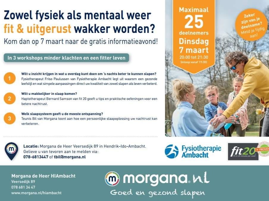 Workshop: Fit en Uitgerust wakker worden