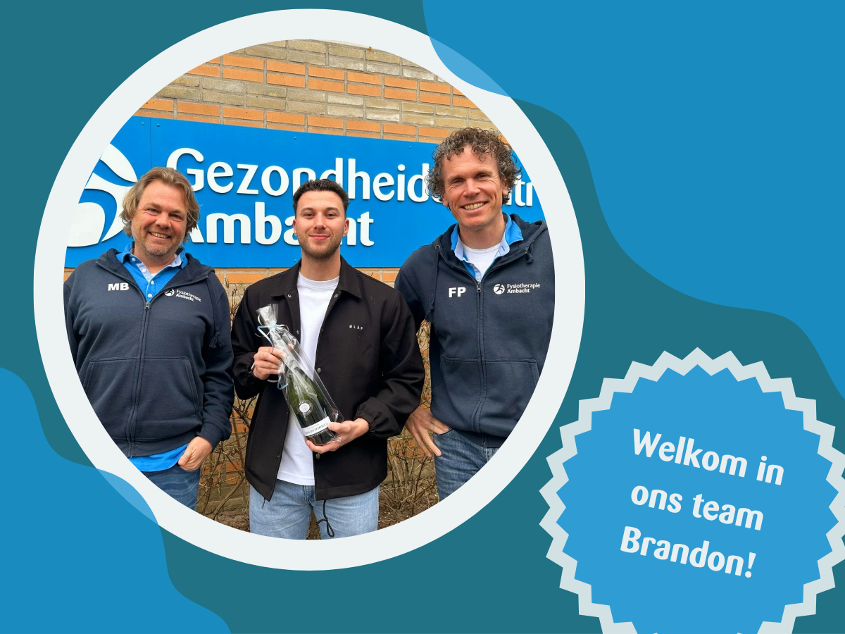 Welkom in ons team Brandon