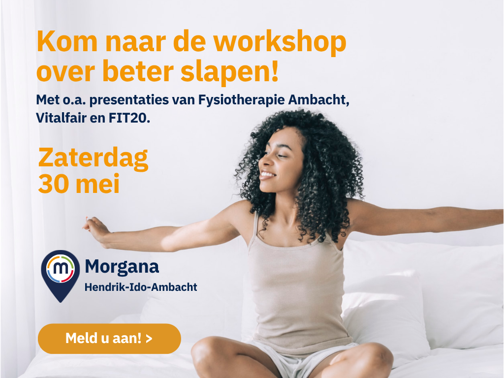 Beter slapen? Kom naar de workshop op 30 mei 2026